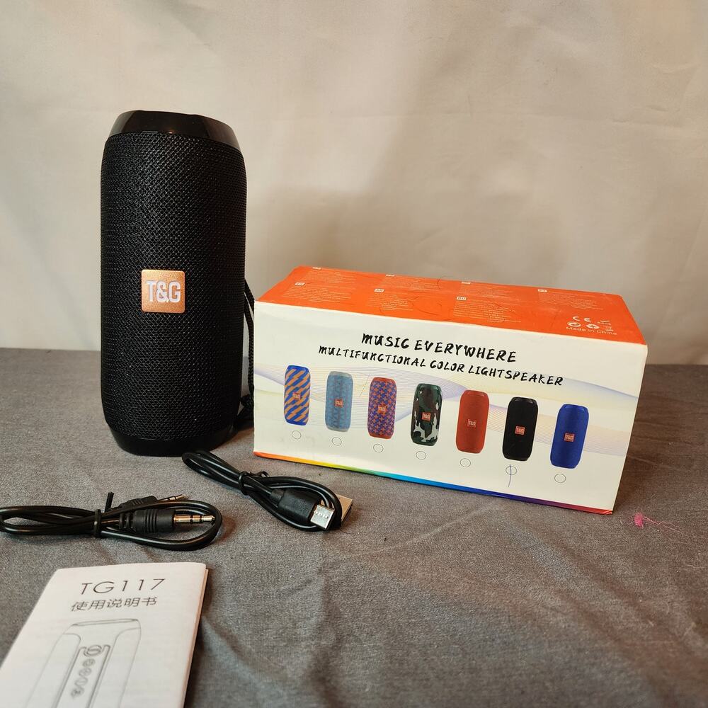 T&G Portable Bluetooth Speaker, Waterproof Speaker with Subwoofer, Stereo, BT